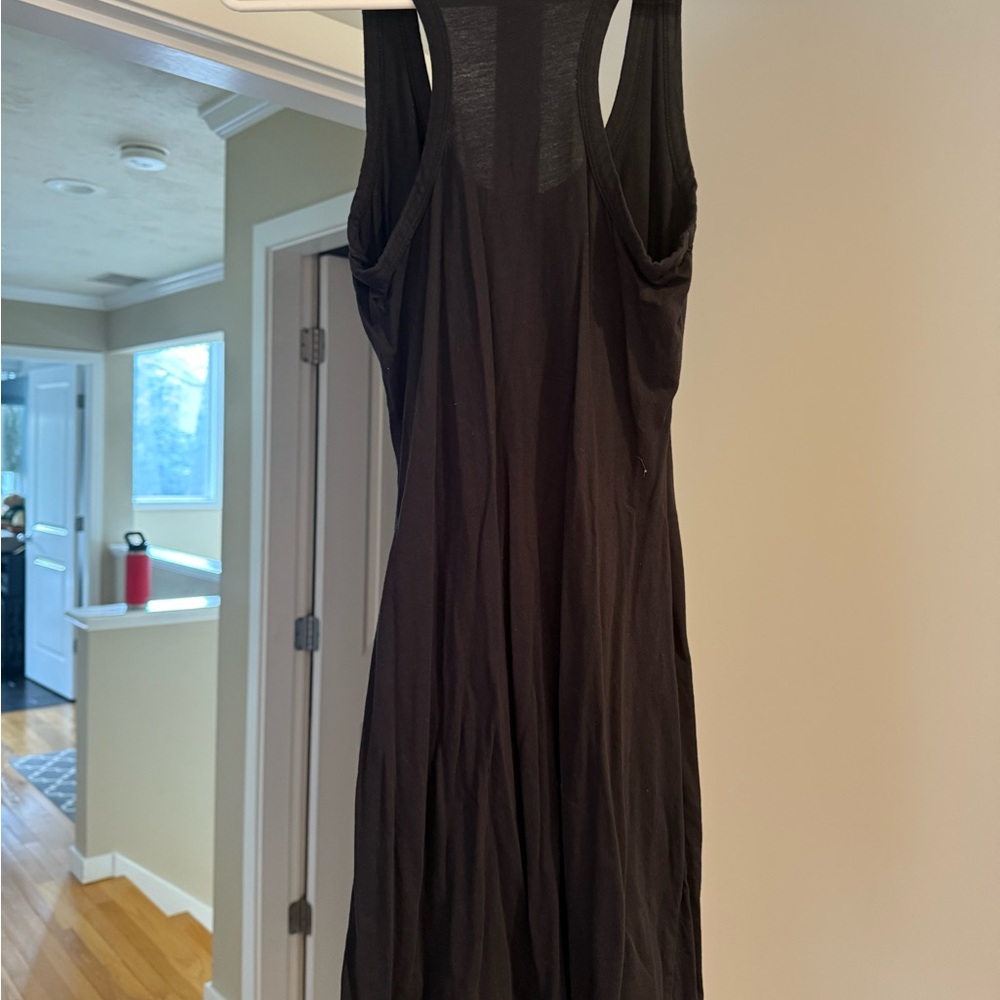 Bobi Black Ribbed Halter Sheath Mini Dress